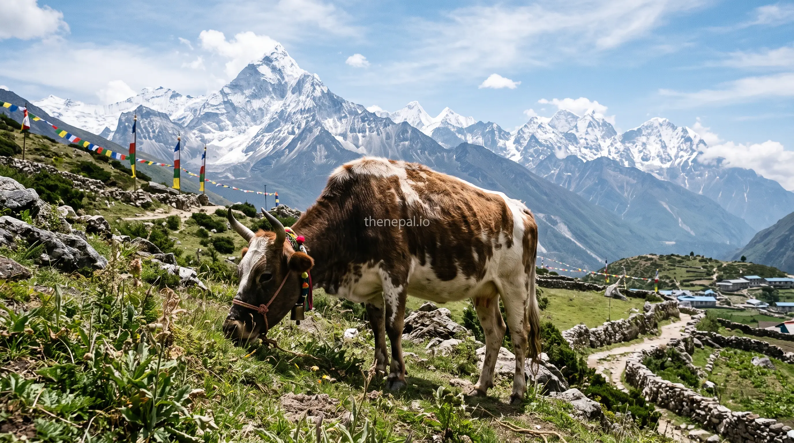 Cow, the national animal of Nepal