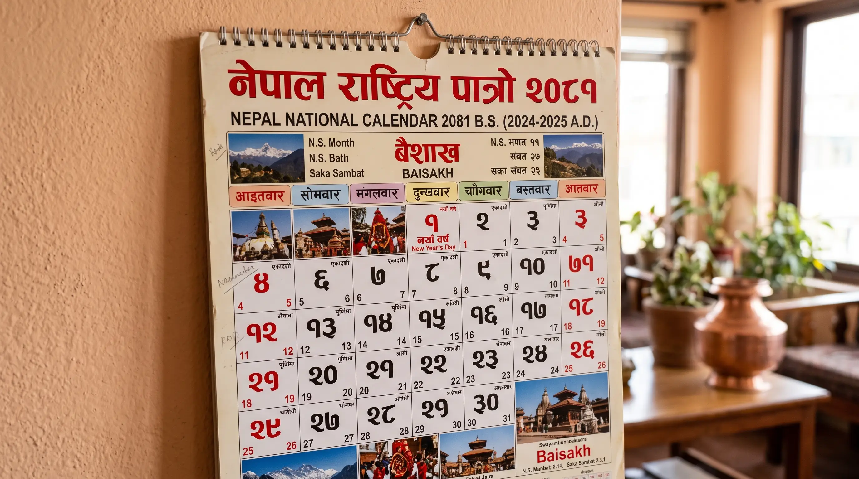 Bikram Sambat, the official calendar of Nepal