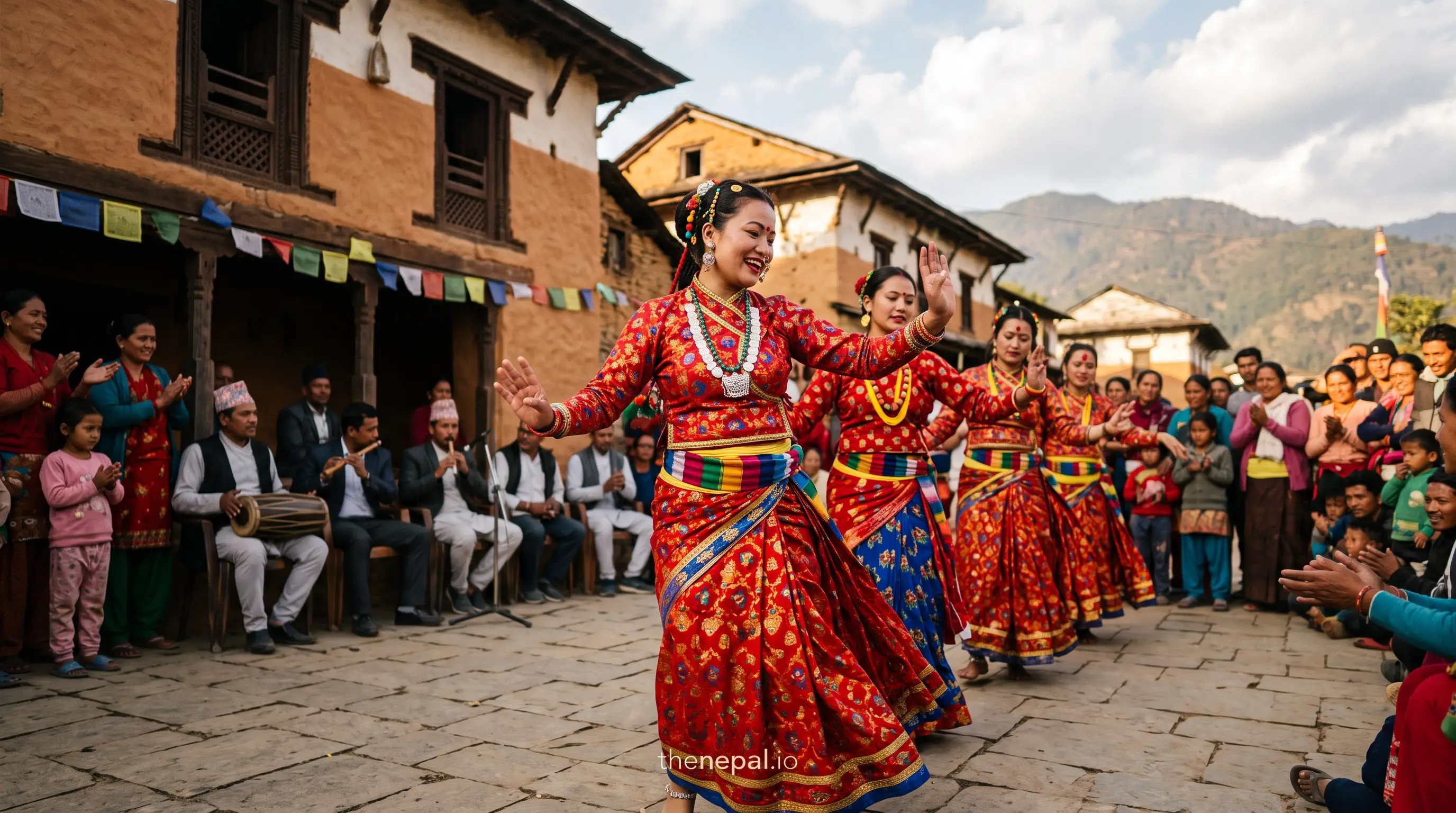 Deuda and Maruni, the national dances of Nepal