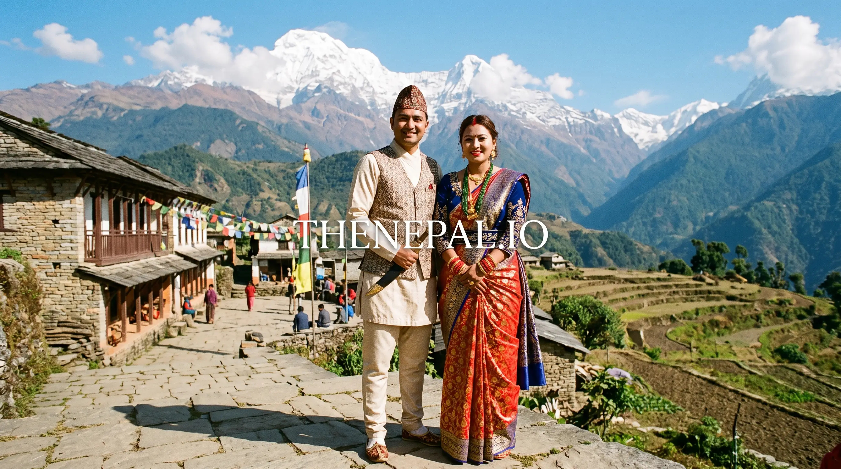 Daura Suruwal with Dhaka topi, the national dress of Nepal