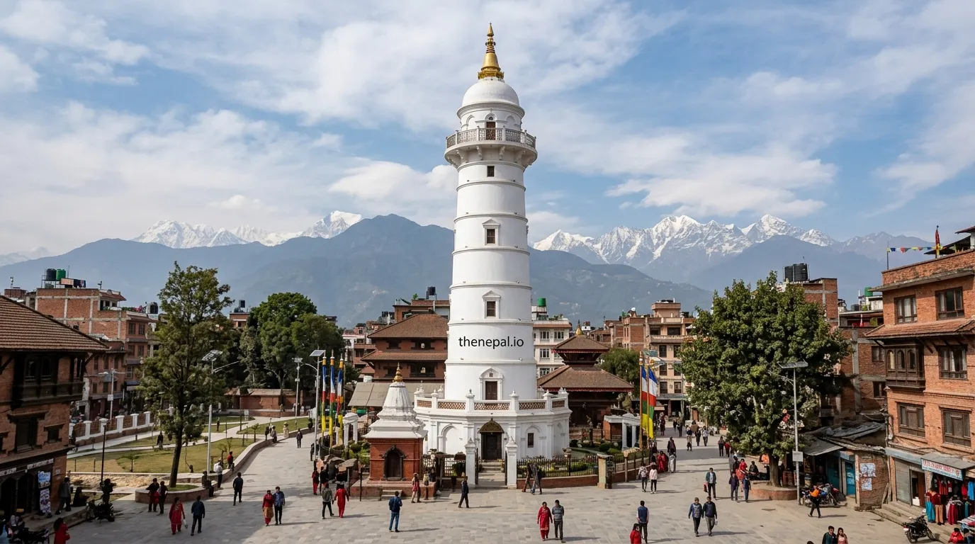 Dharahara tower in Kathmandu, Nepal's national monument