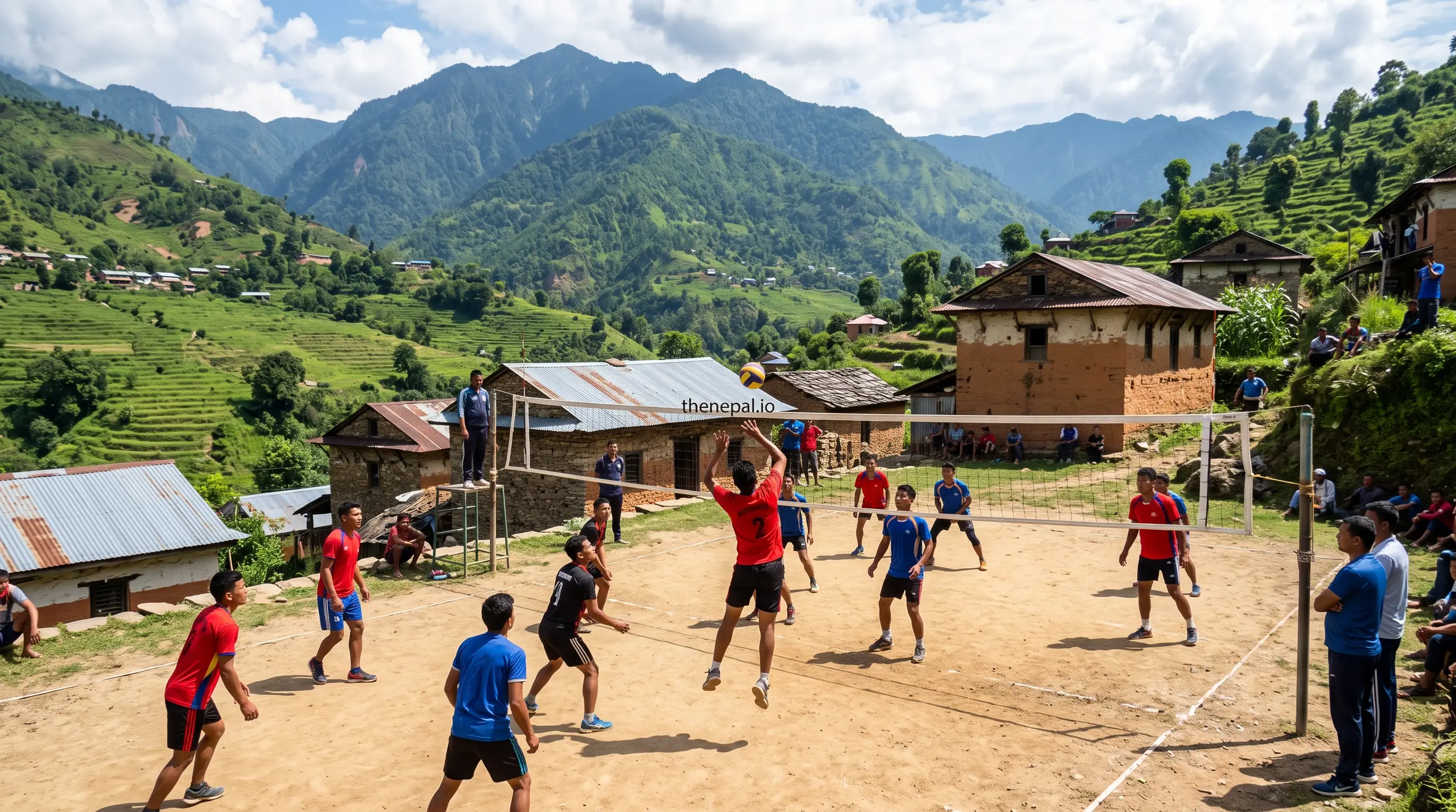 Volleyball, the official national sport of Nepal